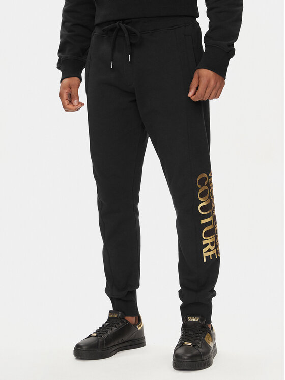 Versace Jeans Couture Versace Jeans Couture Sportinės kelnės 76GAAT00 Juoda Regular Fit