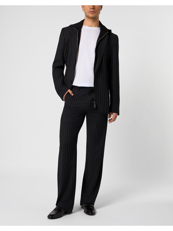 PHILIPP PLEIN PHILIPP PLEIN Marynarka 31280 Czarny Regular Fit