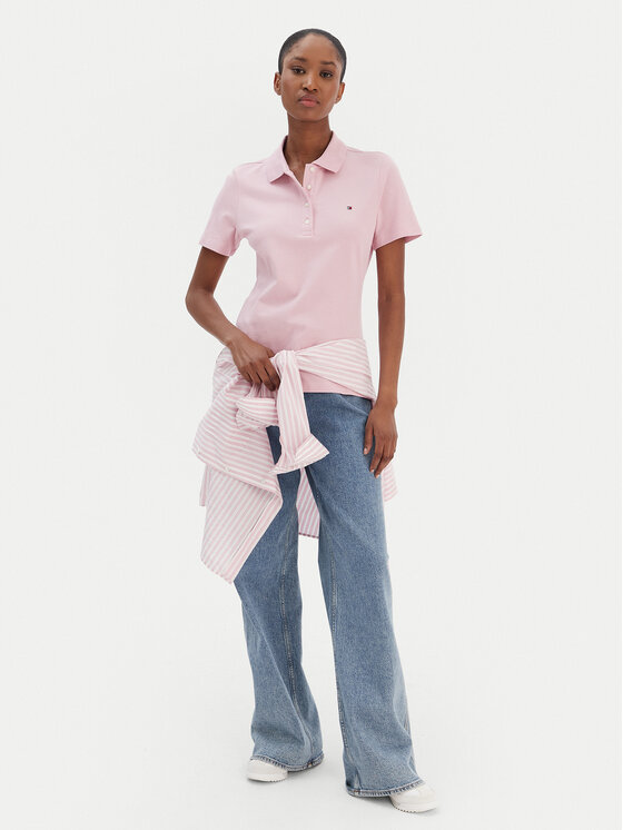 Tommy Hilfiger Tommy Hilfiger Polo 1985 WW0WW43225 Rosa Slim Fit