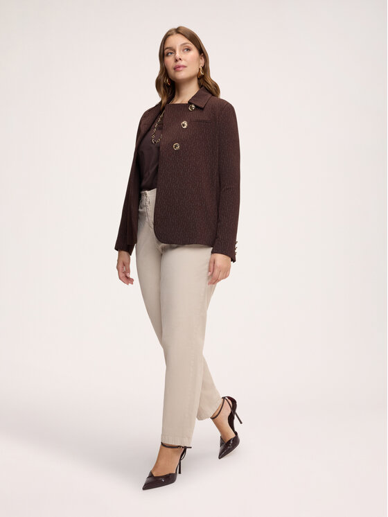 Fiorella Rubino Fiorella Rubino Giacca da abito Q068T000323N022 Marrone Regular Fit