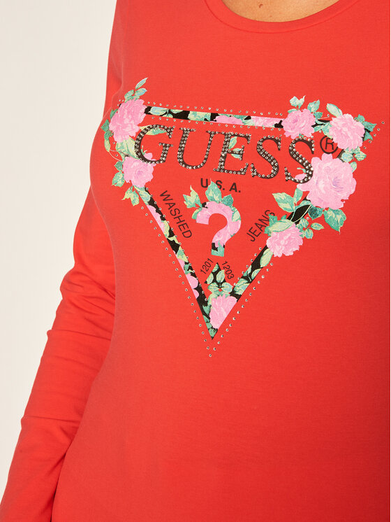 Guess Palaidinė Vilma W0YI83 J1300 Raudona Slim Fit • Modivo.lt