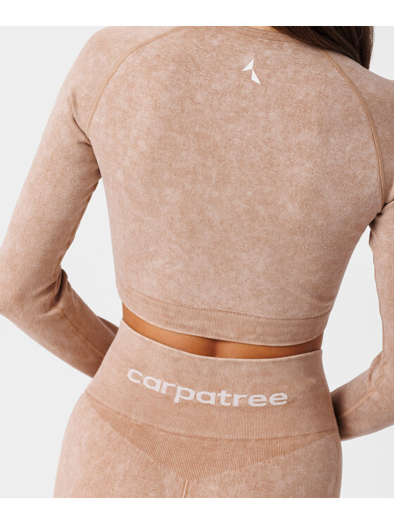 Carpatree Carpatree Top Yasmine top Beżowy Fitted Fit
