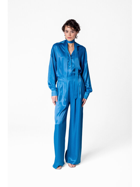 LE POSSÉ LE POSSÉ Pantaloni di tessuto SS Blu
