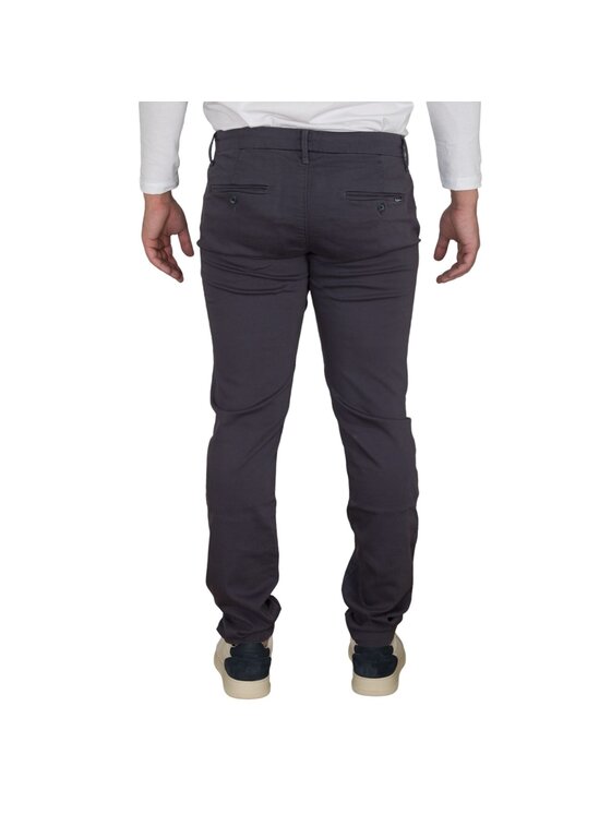 Pepe Jeans Pepe Jeans Kalhoty z materiálu PM211490YE82 990 Šedá Slim Fit