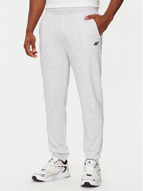 4F 4F Долнище анцуг 4FWMM00TTROM0942 Сив Regular Fit
