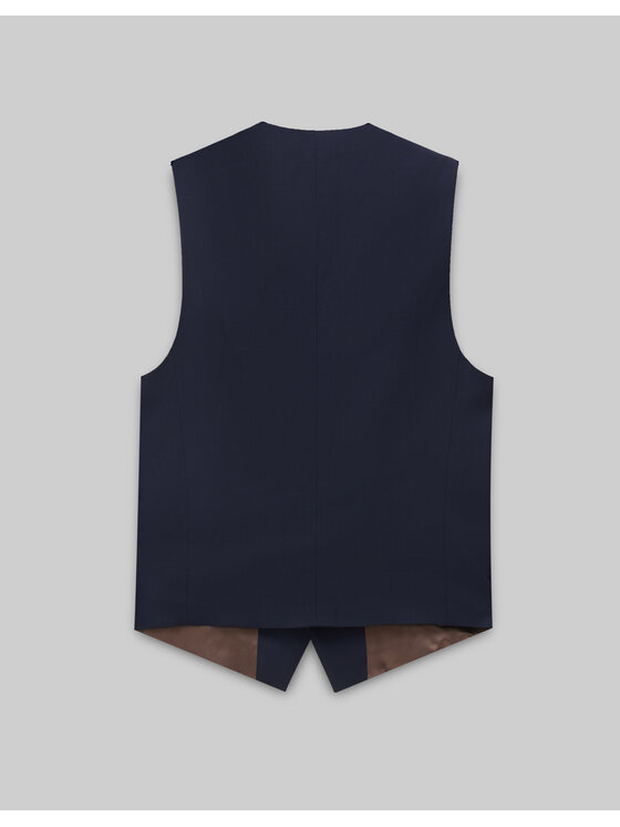 Borgio Borgio Kamizelka garniturowa parma Granatowy Slim Fit