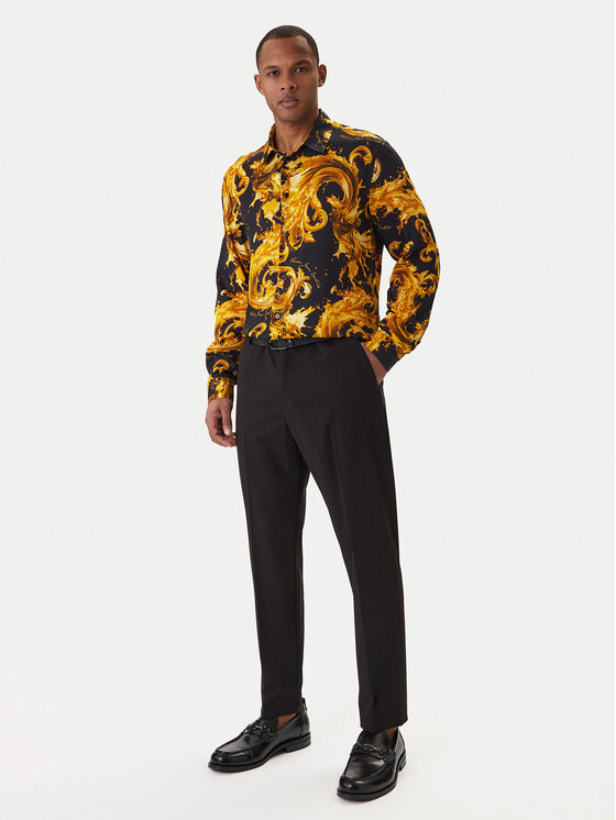 Versace Jeans Couture Versace Jeans Couture Риза 80GAL2R0 NS757 Черен Regular Fit