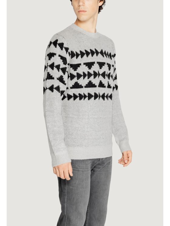 Antony Morato Antony Morato Sweter WOOL MOHAIR Szary Regular Fit