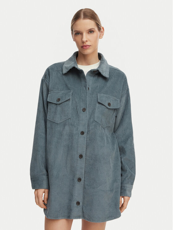 Billabong Rochie tip cămașă Winter Ocean EBJWD00149 Albastru Boxy Fit
