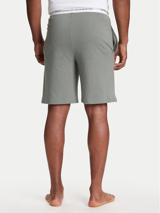 United Colors Of Benetton United Colors Of Benetton Pyžamové šortky 30964900D Sivá Regular Fit