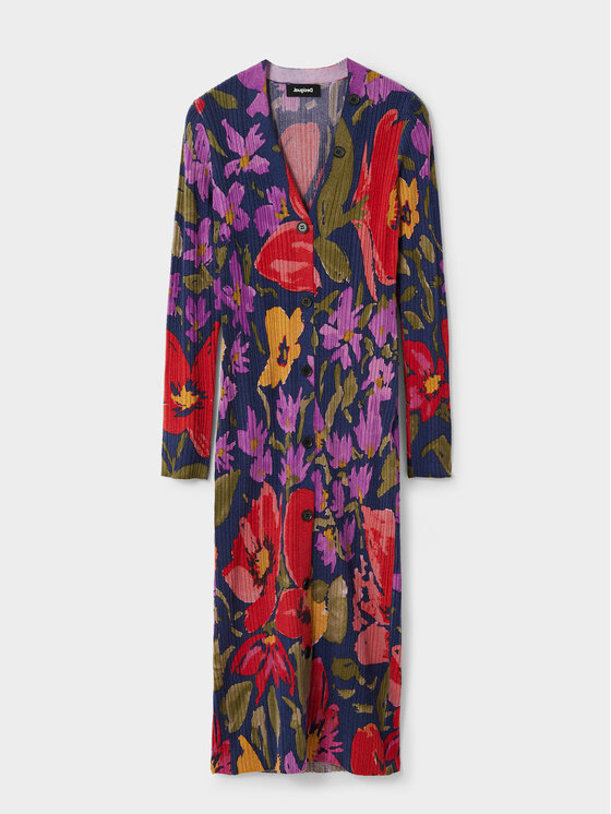 Desigual Desigual Haljina za svaki dan 23WWVF13 Šarena Slim Fit