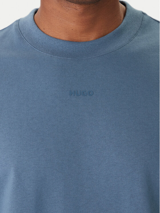 HUGO HUGO Tričko Dapolino 50488330 Modrá Relaxed Fit