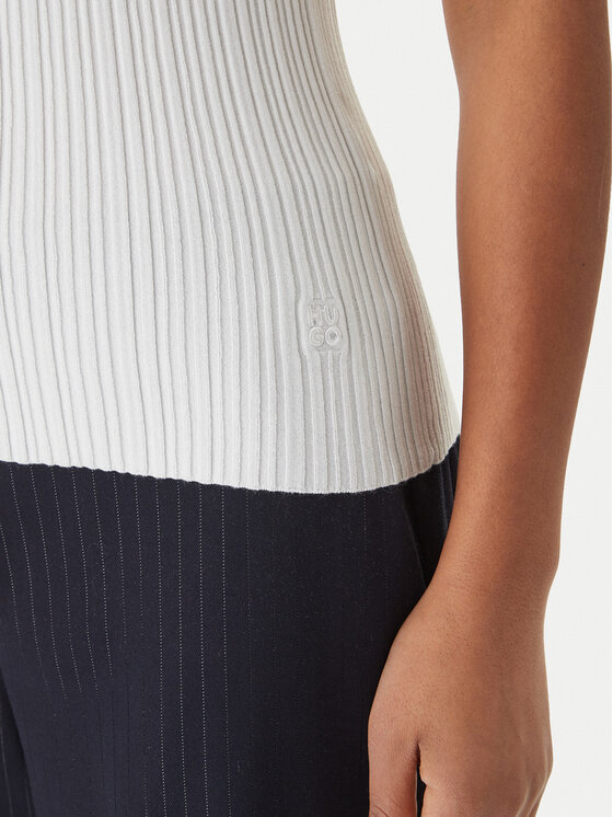HUGO HUGO Felső Sarepla 50539890 Ekru Slim Fit