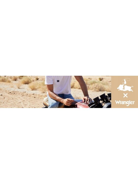 Wrangler Wrangler T-Shirt 112371475 Biały Regular Fit