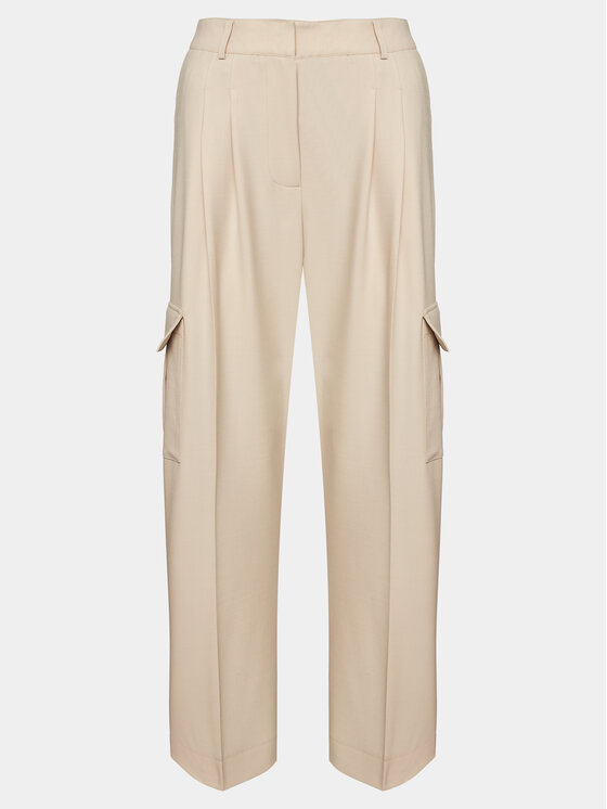 Herskind Herskind Spodnie materiałowe Louise 5011993 Beżowy Relaxed Fit