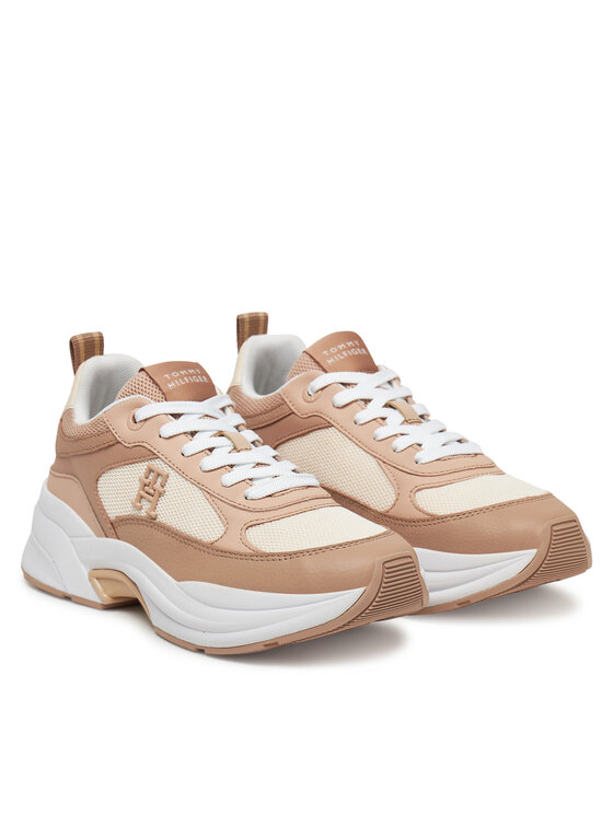Tommy Hilfiger Tommy Hilfiger Sneakersy Th Chunky Runner FW0FW08474 Beżowy