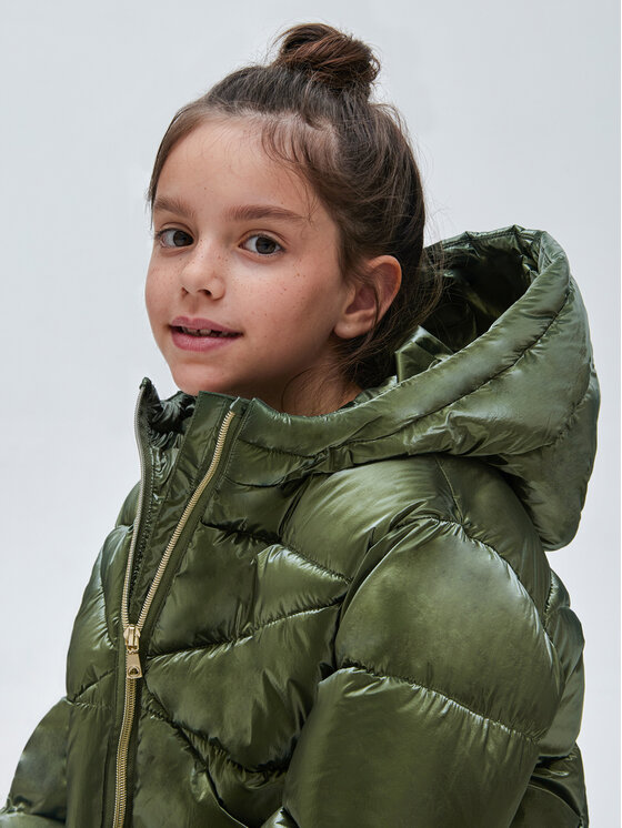 Mayoral Mayoral Kurtka zimowa 7.415 Khaki Regular Fit