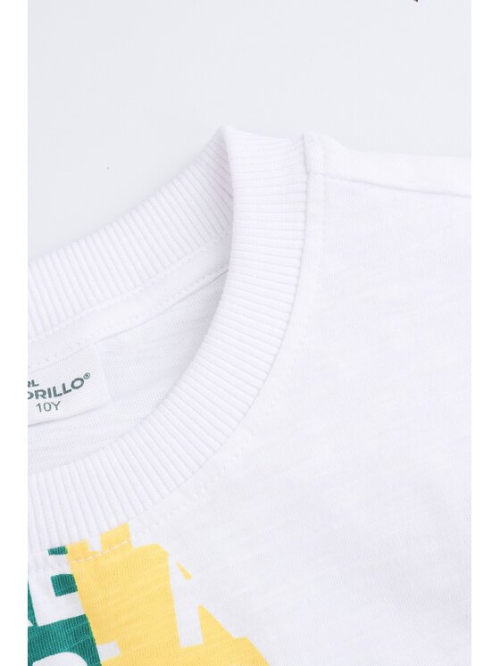 Coccodrillo Coccodrillo T-Shirt WC5143301TBJ-001 Biały Regular Fit