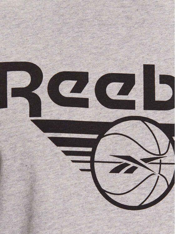 Reebok Reebok T-Shirt Basketball IL4423 Szary Regular Fit