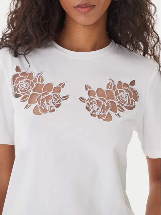 Fracomina Fracomina T-Shirt FS26ST3001J401E5 Weiß Regular Fit