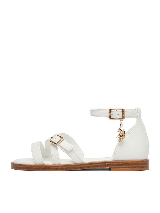 U.S. Polo Assn. U.S. Polo Assn. Сандали EO-ANGE001K/6Y1 Бял