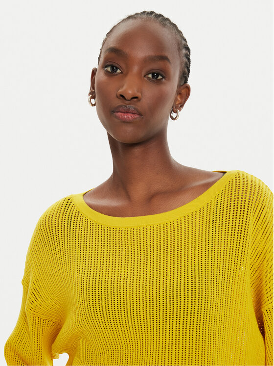 Sisley Sisley Pullover 17Q3M104X Gelb Regular Fit