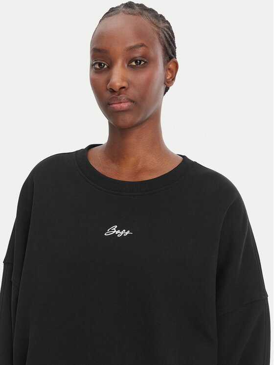 BOSS BOSS Pulóver C_Ever 50554711 Fekete Oversize