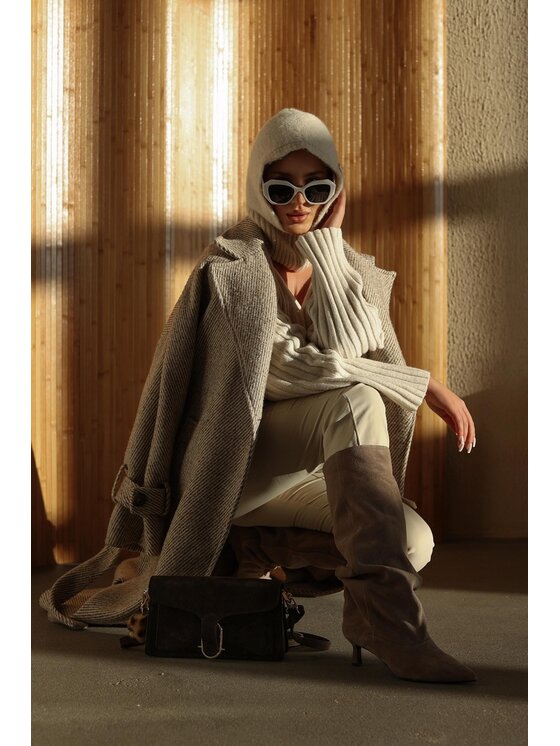 Estro Estro Μπότες ER00118408 Μπεζ