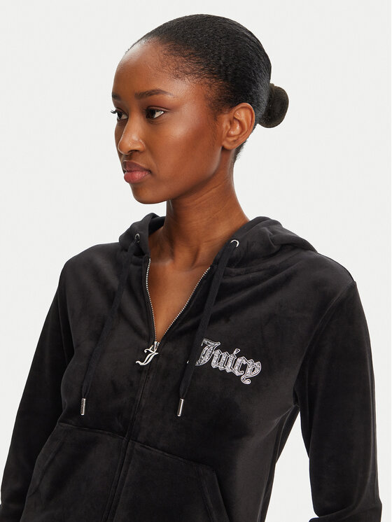 Juicy Couture Juicy Couture Світшот Robertson JCBAS125805 Чорний Regular Fit