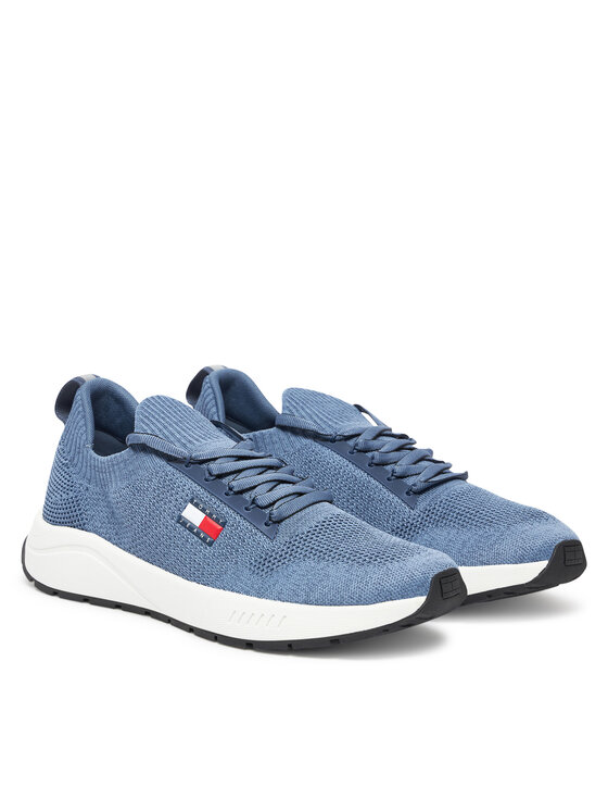 Tommy Jeans Tommy Jeans Laisvalaikio batai Tjm Runner Knitted EM0EM01580 Mėlyna