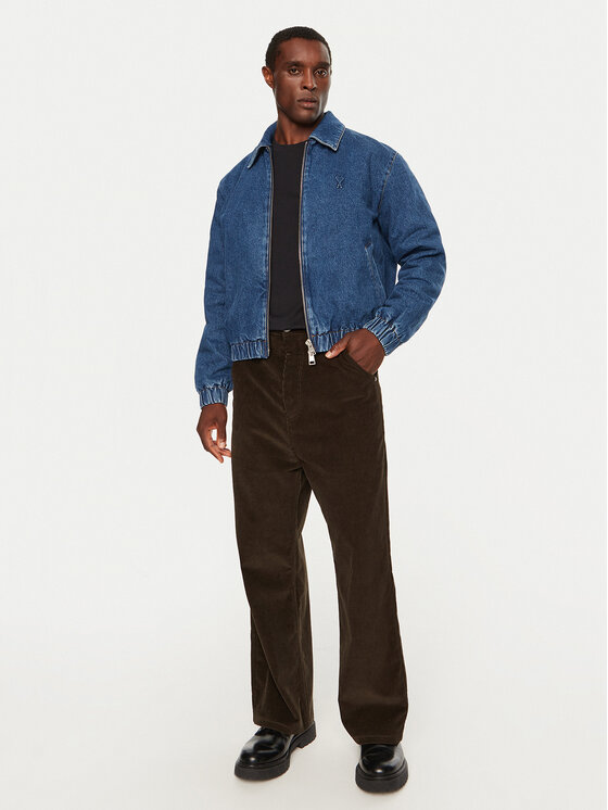 AMI PARIS AMI PARIS Джинсова куртка HJK020DE0031 Голубий Regular Fit
