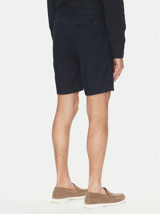 BOSS BOSS Šortky z materiálu 50536863 Tmavomodrá Tapered Fit