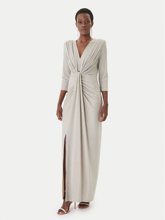 Joseph Ribkoff Joseph Ribkoff Abendkleid 261743 Beige Slim Fit