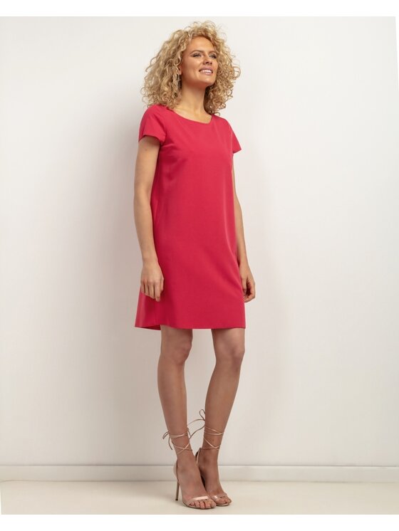Tessita Tessita Sukienka koktajlowa SUKIENKA_T441 _5_XXL Czerwony Loose Fit