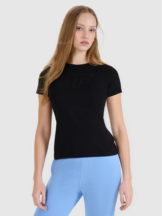 4F 4F T-Shirt NOS Czarny Oversize