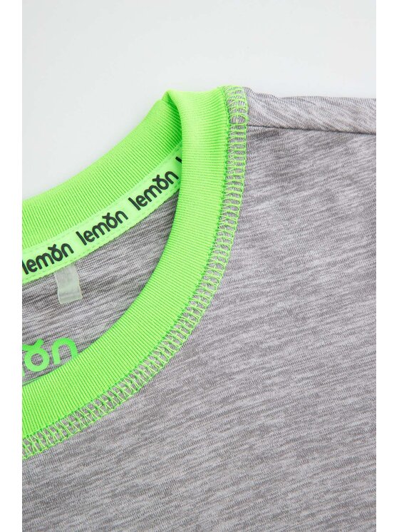 Lemon Explore Lemon Explore Koszulka techniczna WL6143204ACB-019 Szary Regular Fit