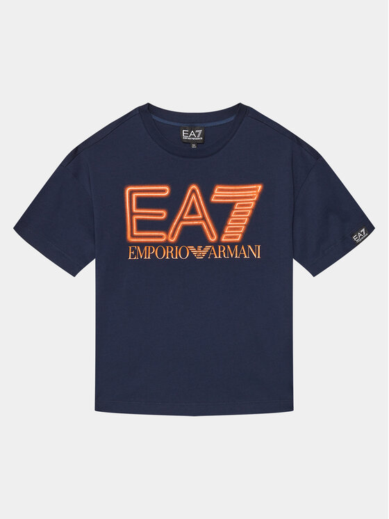 EA7 Emporio Armani T-krekls 3DBT57 BJ02Z 1554 Tumši zils Regular Fit