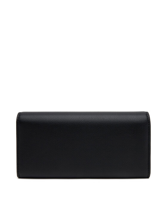 Tommy Hilfiger Tommy Hilfiger Veľká dámska peňaženka Th Legacy Flap Lrg Wallet AW0AW17267 Čierna
