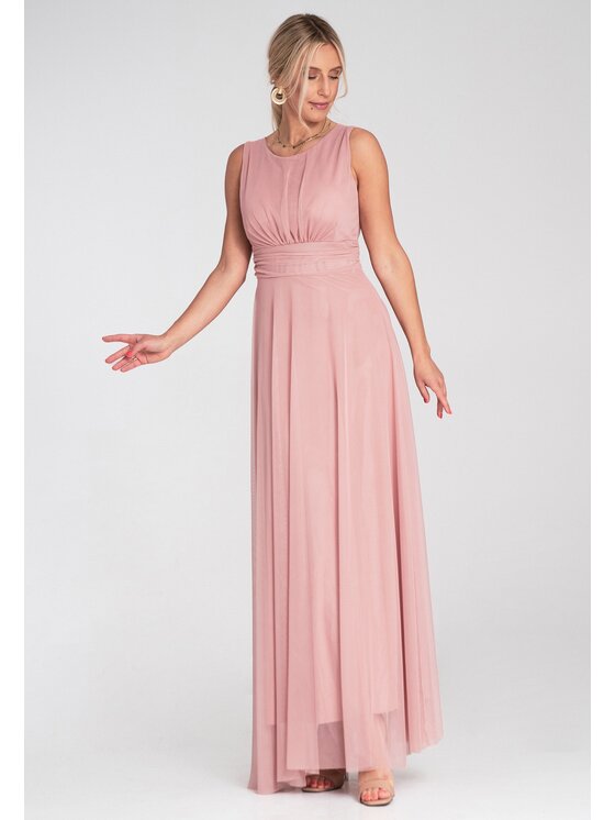 FIGL FIGL Koktejlové šaty M1205 Ružová Flared Fit