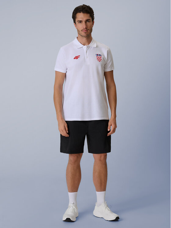 4F 4F Polo TEAMWEAR Biały Regular Fit