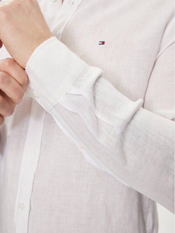 Tommy Hilfiger Tommy Hilfiger Cămașă MW0MW34602 Alb Regular Fit