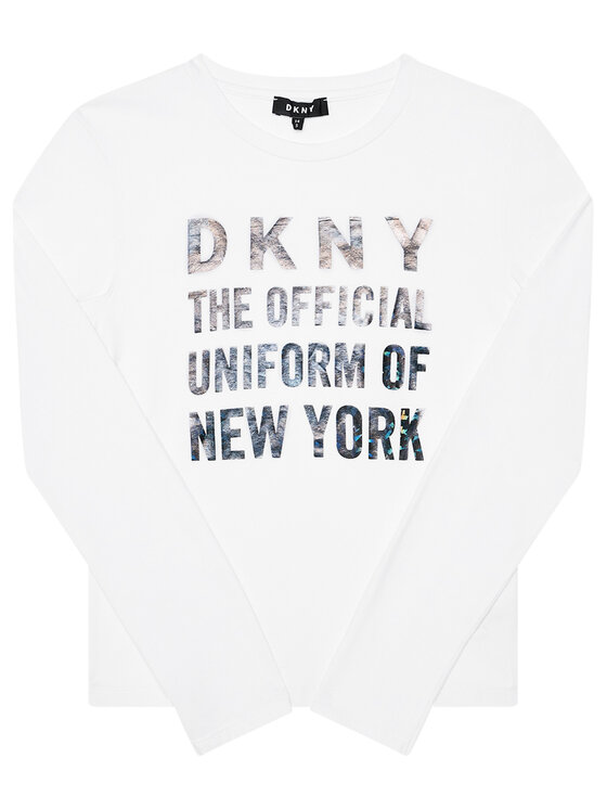 DKNY DKNY Chemisier D35Q81 D Blanc Regular Fit