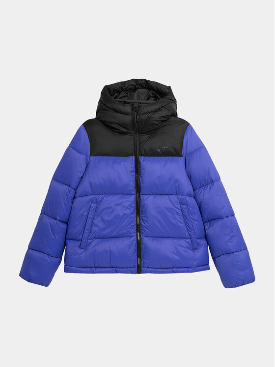 4F 4F Zimska jakna 4FAW23TDJAF230 Plava Regular Fit