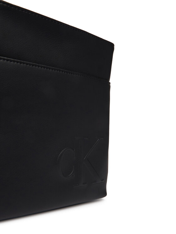 Calvin Klein Calvin Klein Maža rankinė Bold Ck Flatpack LV04D3344G Juoda