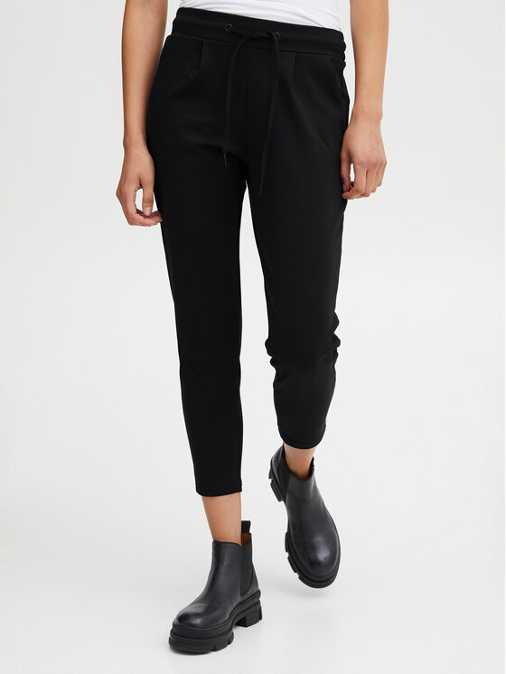 ICHI ICHI Pantaloni di tessuto 20104757 Nero Slim Fit