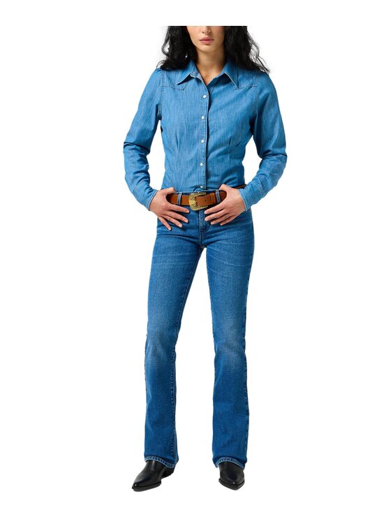 Wrangler Wrangler Jeansy 112356394 Niebieski Bootcut Fit