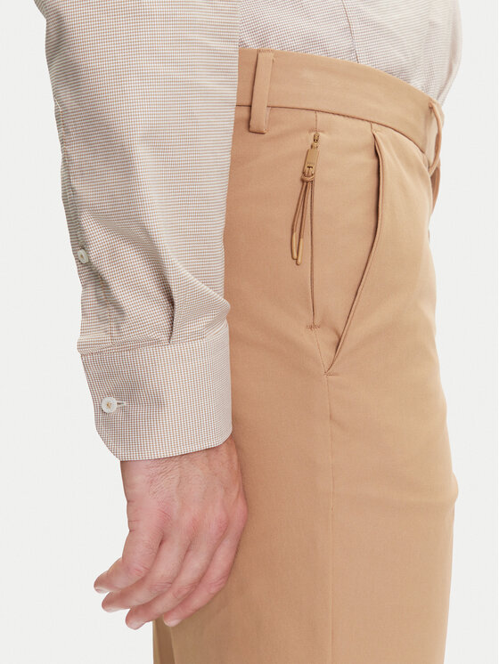 BOSS BOSS Chino nohavice P-Kaiton1 50543945 Béžová Slim Fit