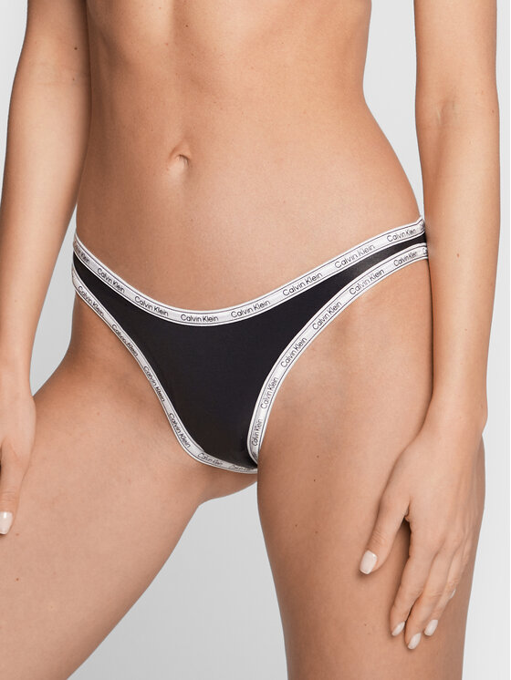 Calvin Klein Swimwear Bikini apakšdaļa KW0KW01952 Melns