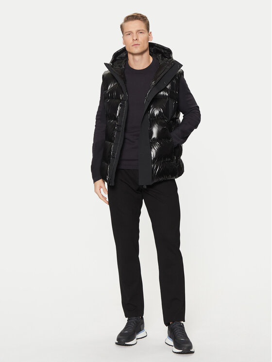 BOSS BOSS Brezrokavnik V-Ronnie 50522804 Črna Regular Fit