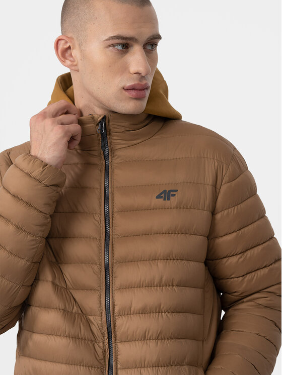 4F 4F Kurtka przejściowa 4FAW23TDJAM239 Brązowy Regular Fit